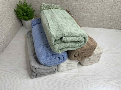 Набір банних рушників (6шт.) 70х140см. Туреччина-4