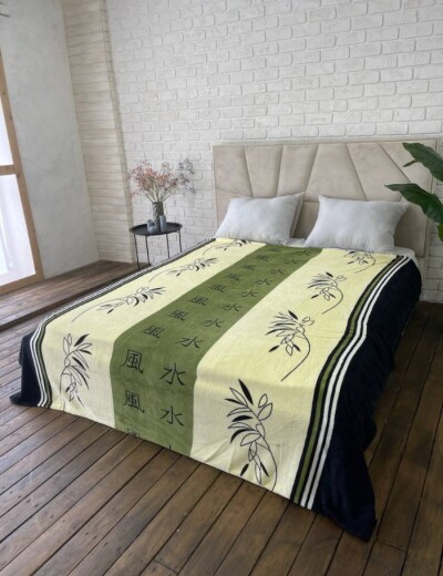 Плед із мікрофібри "TRUE LOVE" 200х220 см. "Китайські Ієрогліфи"