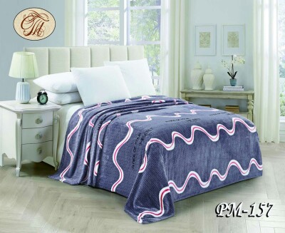 Флісовий плед "Червона лінія" 160х210 см.