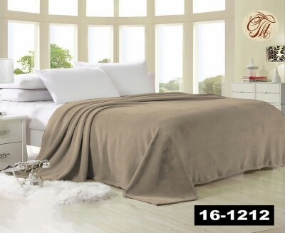 Флісовий плед "Бежевий" 220х240 см.