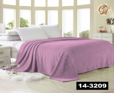 Флісовий плед "Сіреново-рожевий" 200х220 см.